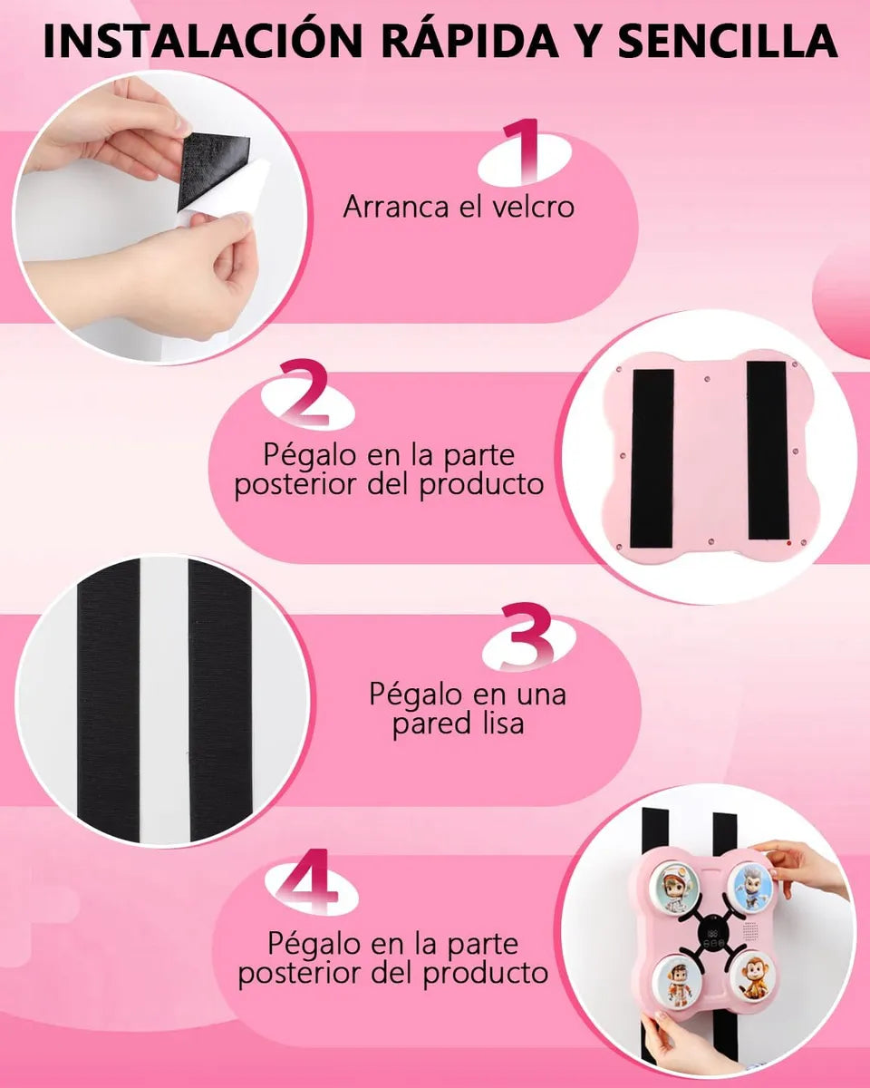 MAQUINA BOXEO PARA NIÑAS (ROSADO)