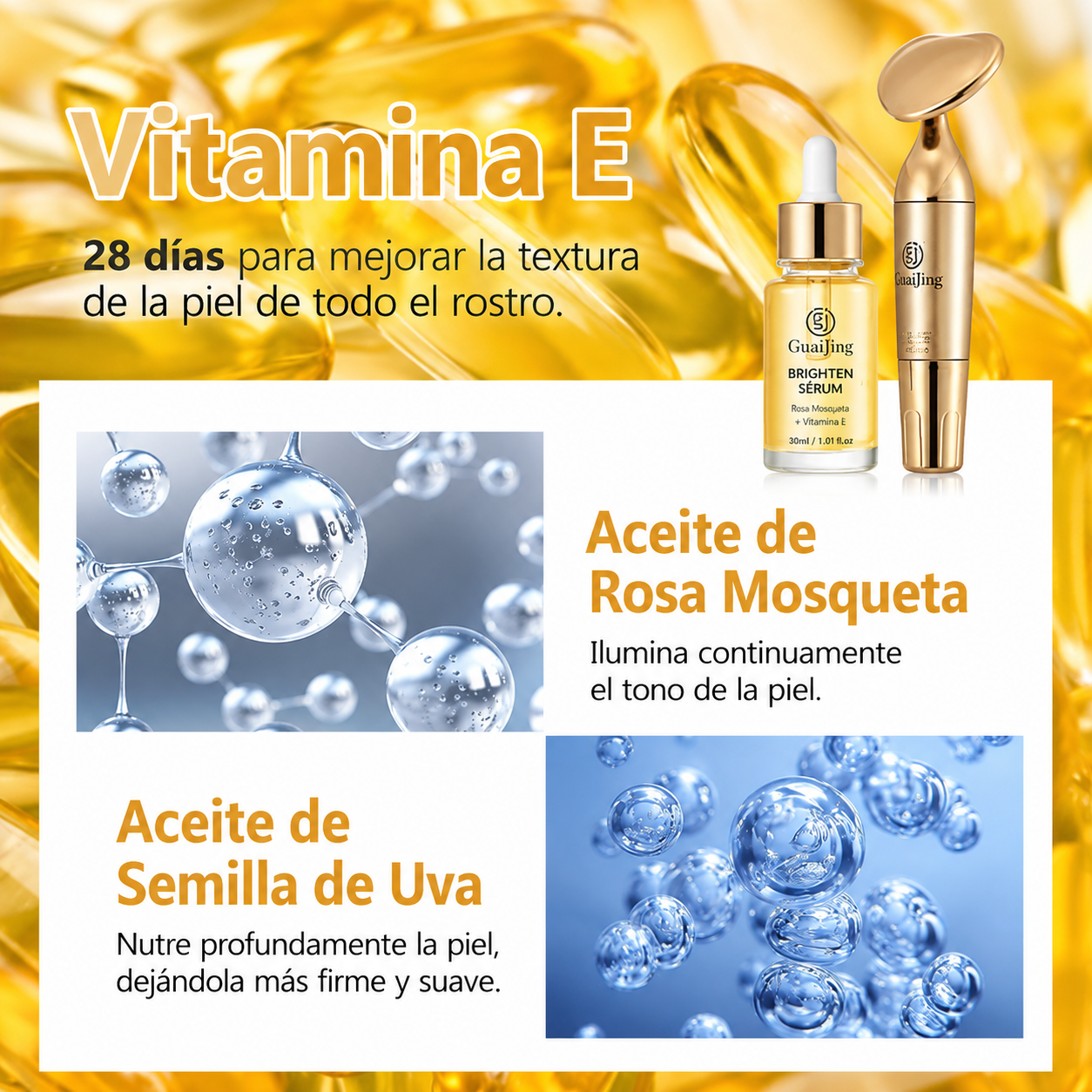 Kit Serum Guanjing+Masajeador Portátil