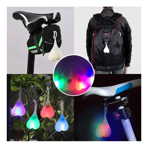 Luz Trasera LED Divertida para Bicicleta