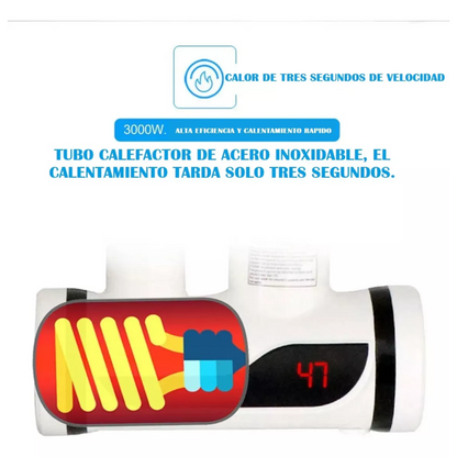Grifo Lavaplatos Eléctrico Agua Caliente