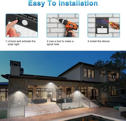 Luces LED solares para exteriores 4pack