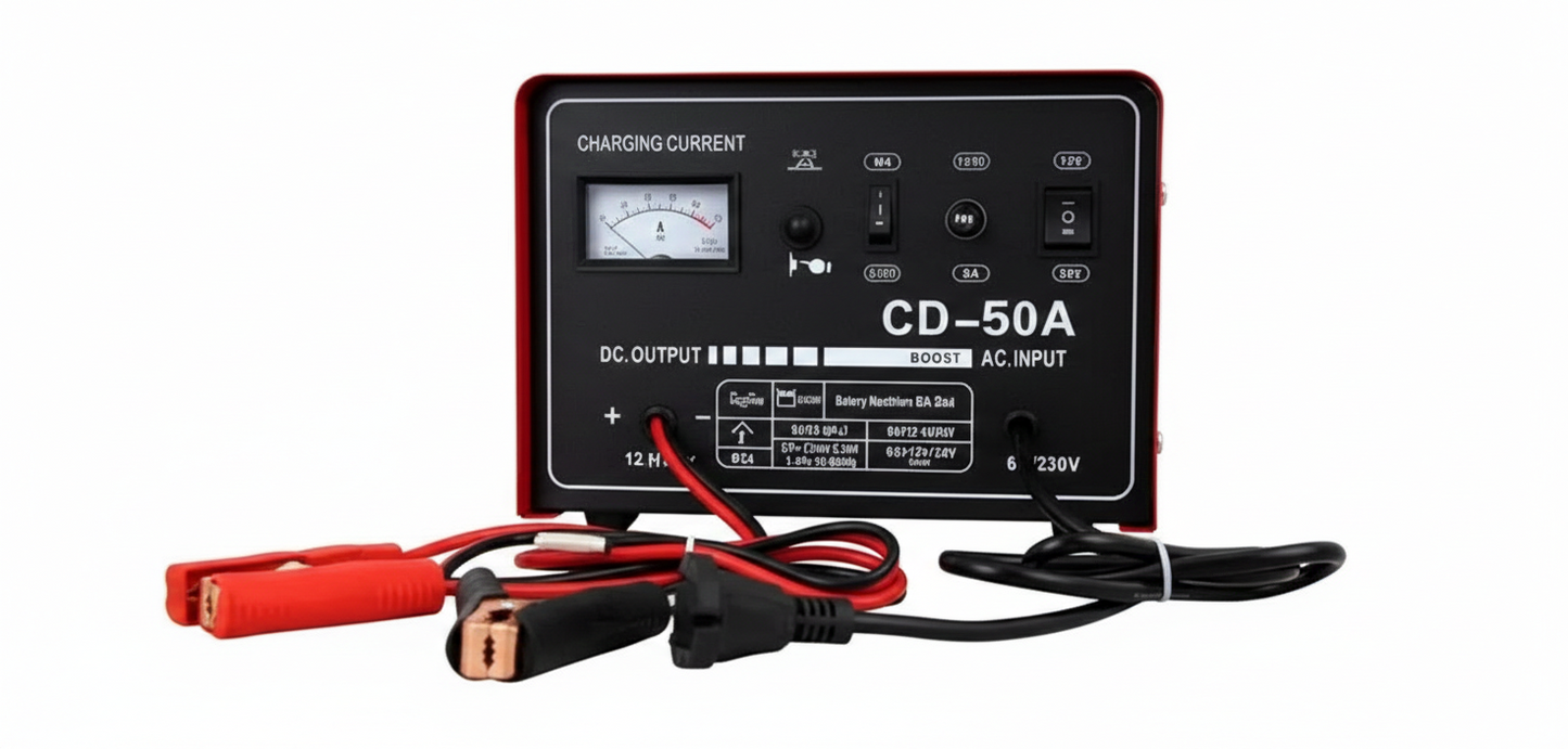 Cargador Batería Auto Camión 12-24V 50A
