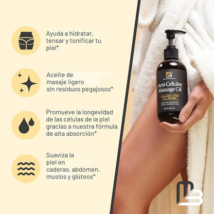 Kit de Terapia-Aceite Masaje Corporal+Ventosa Electrica