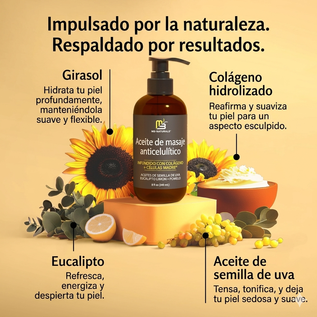Kit de Terapia-Aceite Masaje Corporal+Ventosa Electrica