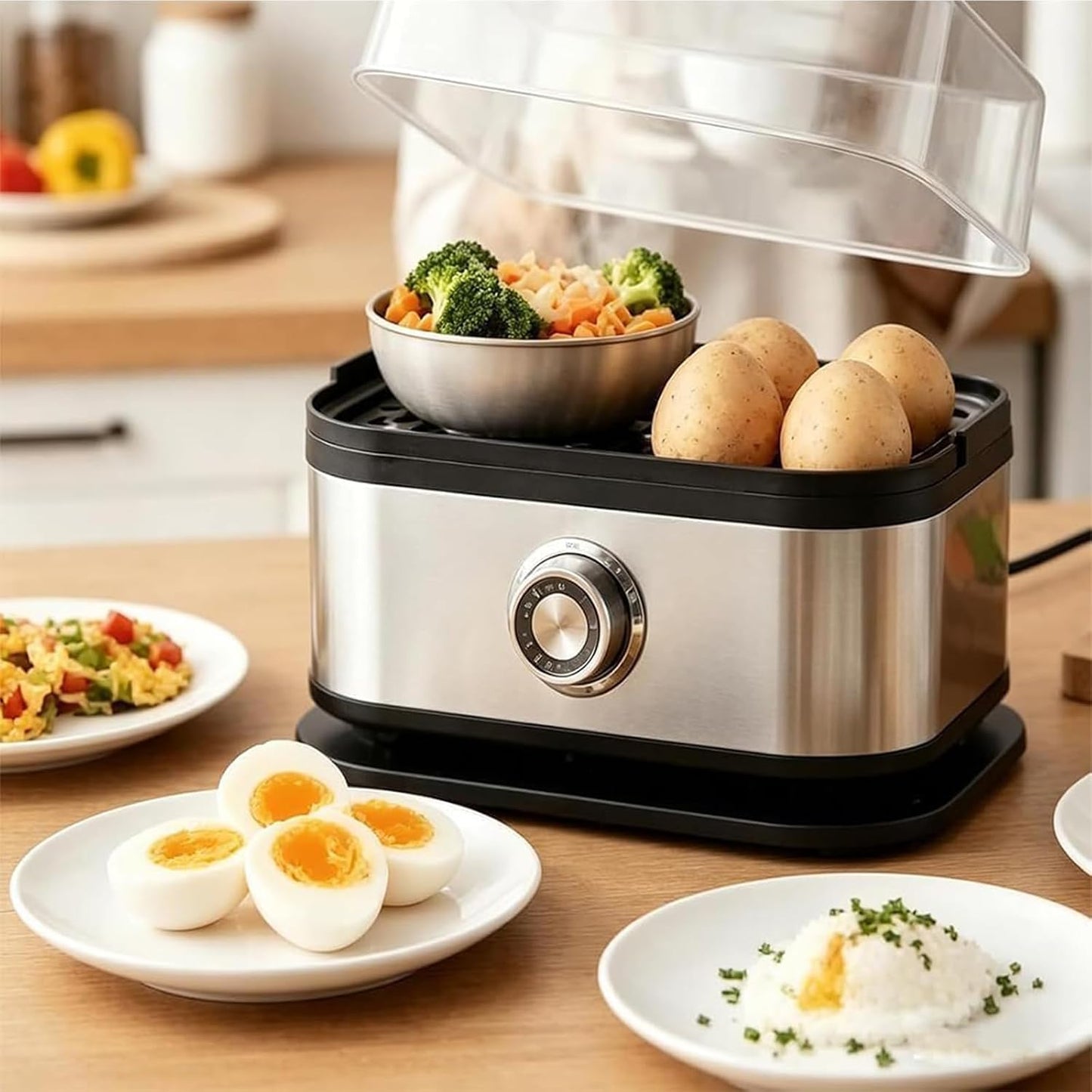 Cocedor Eléctrico de Huevos Compacto