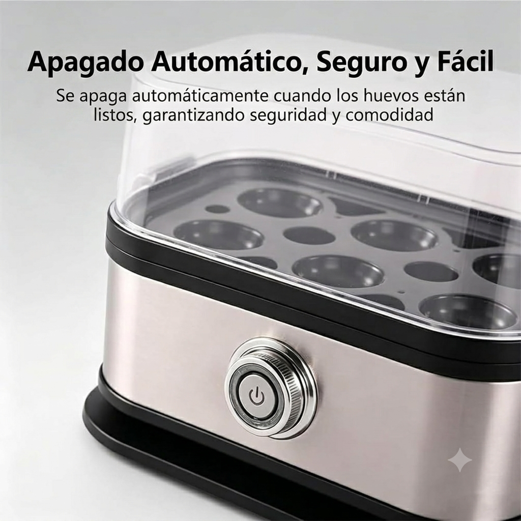 Cocedor Eléctrico de Huevos Compacto