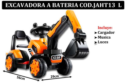 Excavadora eléctrica montable para niños