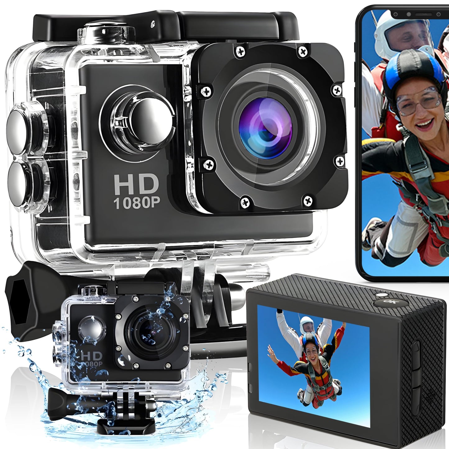 Camara  Deportiva sumergible full hd