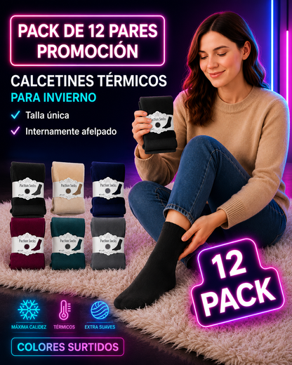 Pack 12 Calcetines Termico Suaves