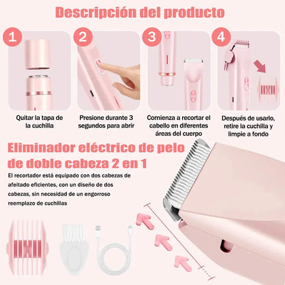 Depiladora Eléctrica 2 en 1