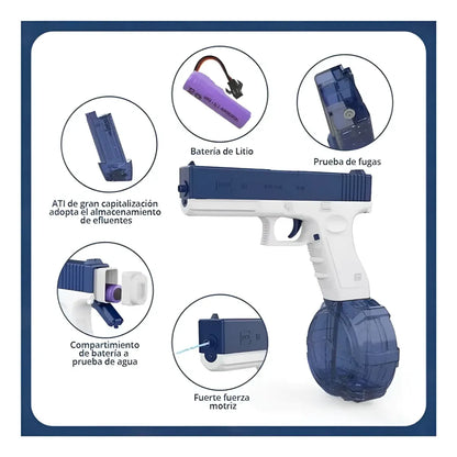 Pistola de agua recargable