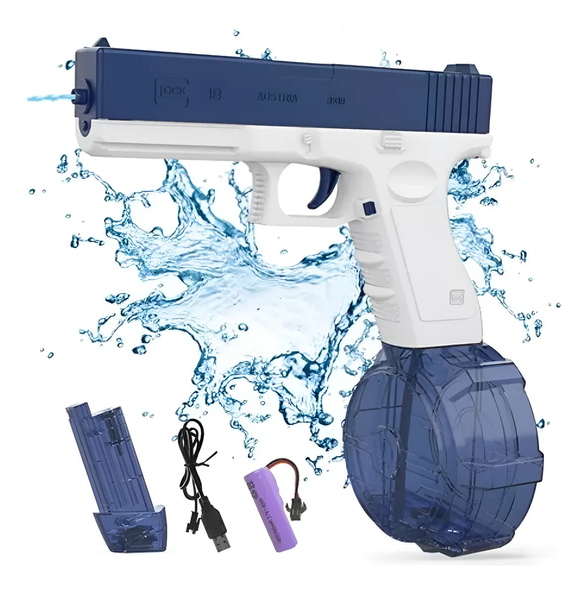 Pistola de agua recargable
