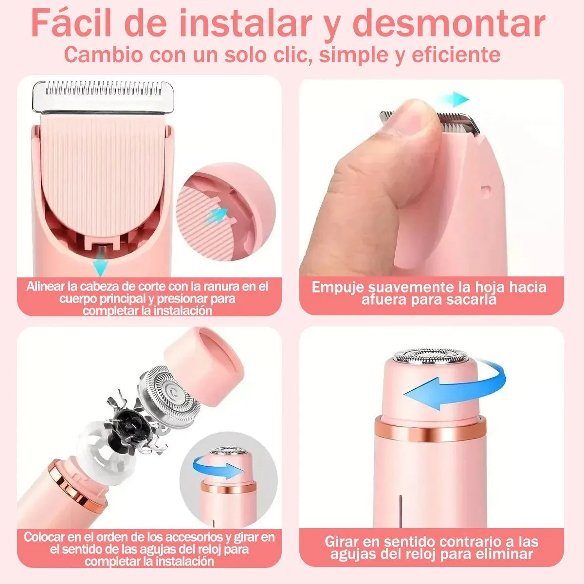 Depiladora Eléctrica 2 en 1