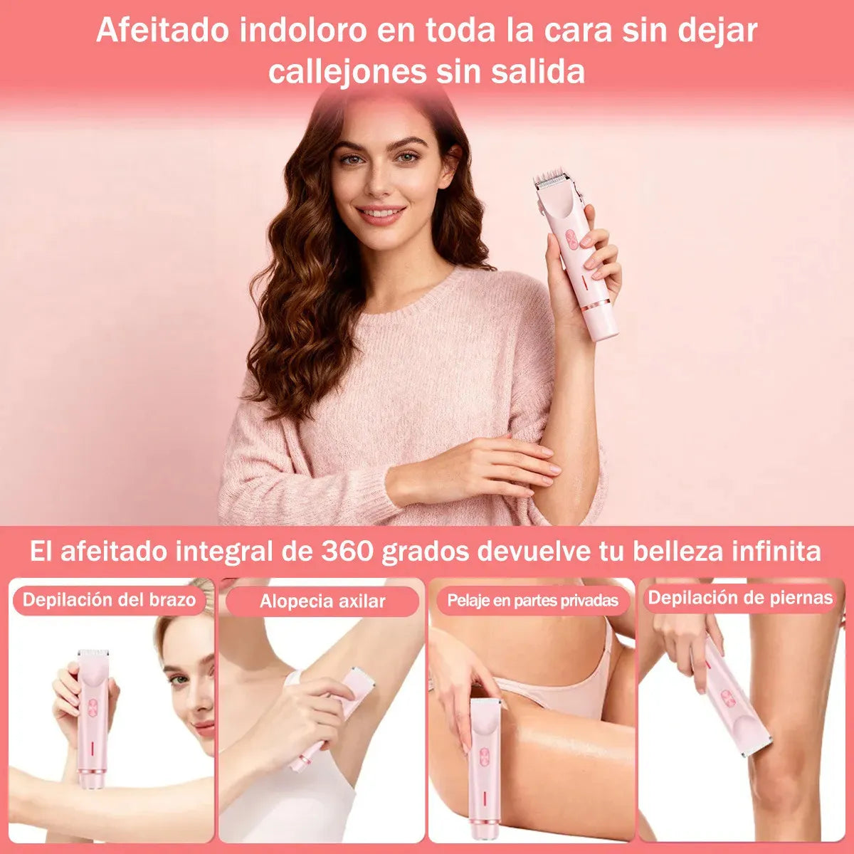 Depiladora Eléctrica 2 en 1