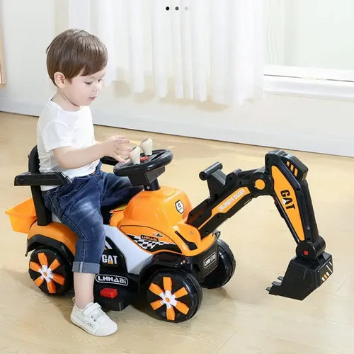 Excavadora eléctrica montable para niños