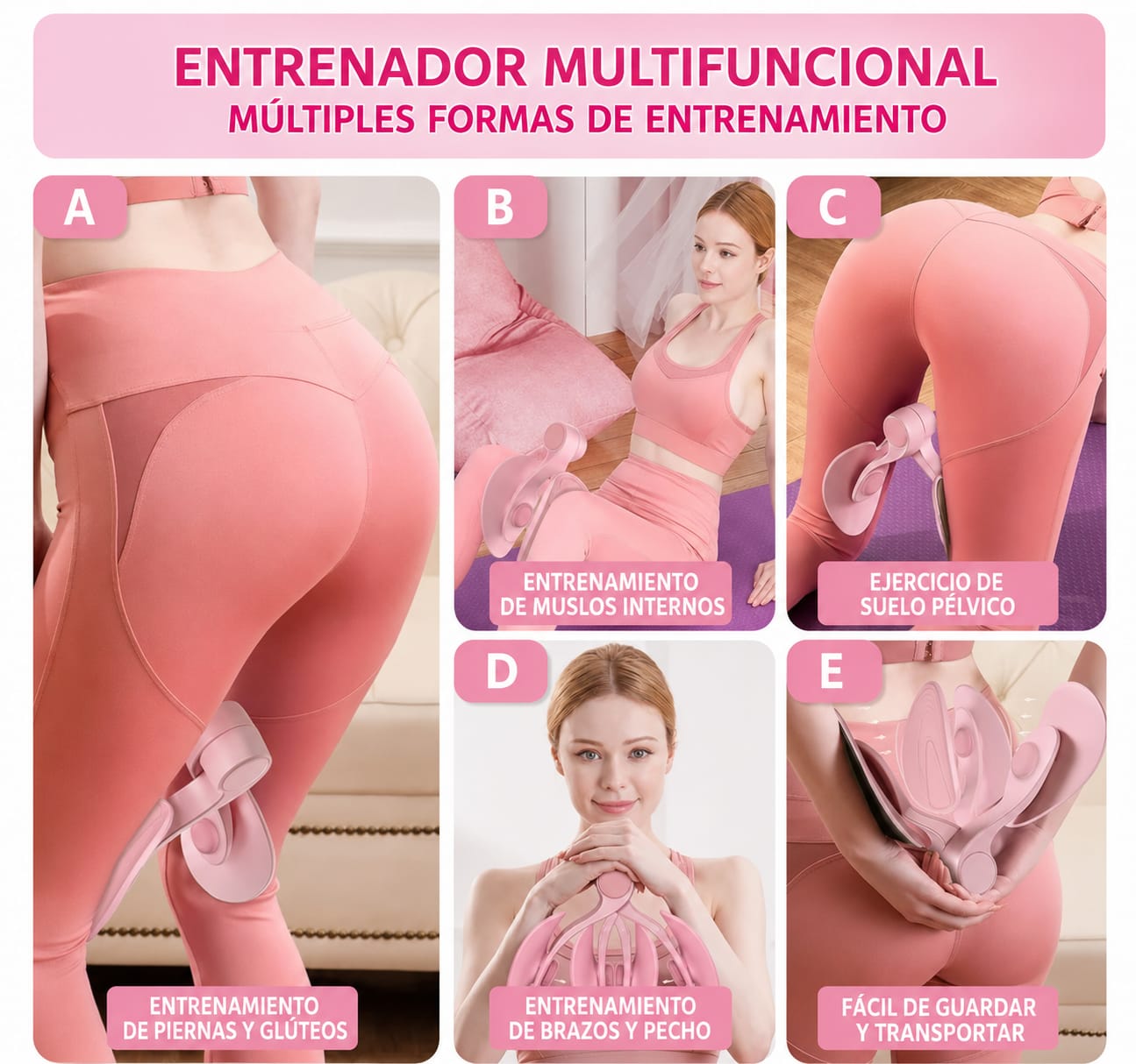 Ejercitador de Suelo Pélvico y Glúteos Multifuncional