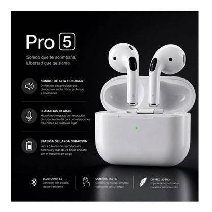 Auriculares Bluetooth Pro 5 Inalámbricos